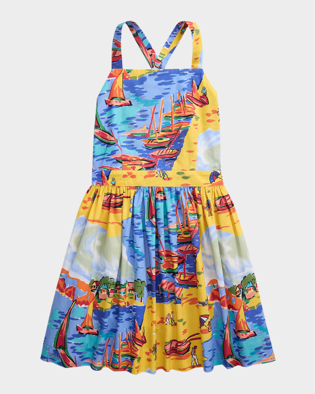 30S COTTON-PRINTPINAFOR-DRESSES-DAY DRESS